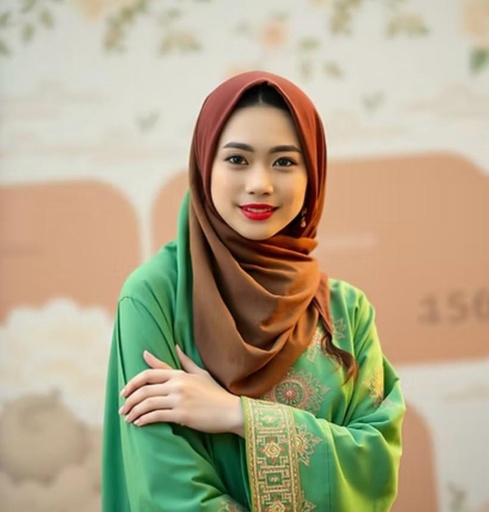 Green Abaya Dress 